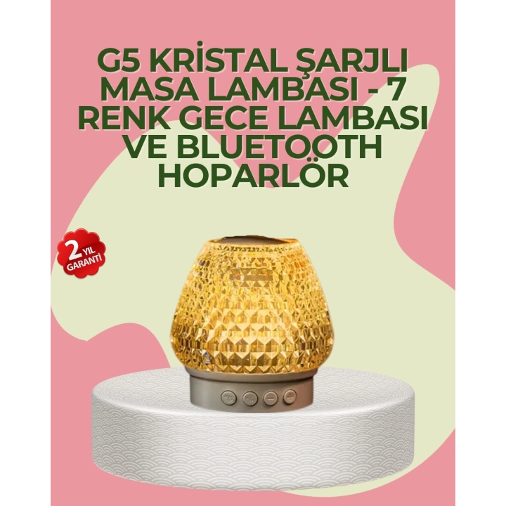 Kristal Tasarımlı Kablosuz Bluetooth 5.1 Hoparlör