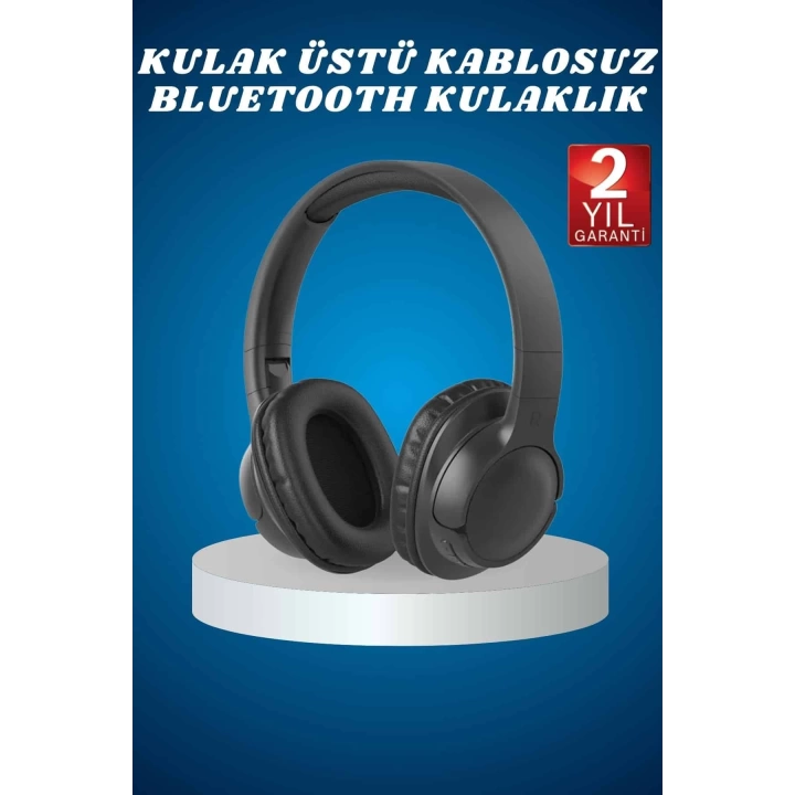 Kulak Üstü Kablosuz Bluetooth Kulaklık Yüksek Ses Kaliteli ANC Özelliği