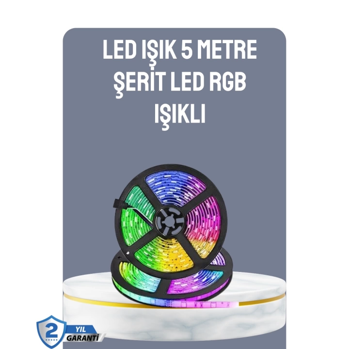 Kumandalı 5 Metre Şerit LED Dekoratif Aydınlatma