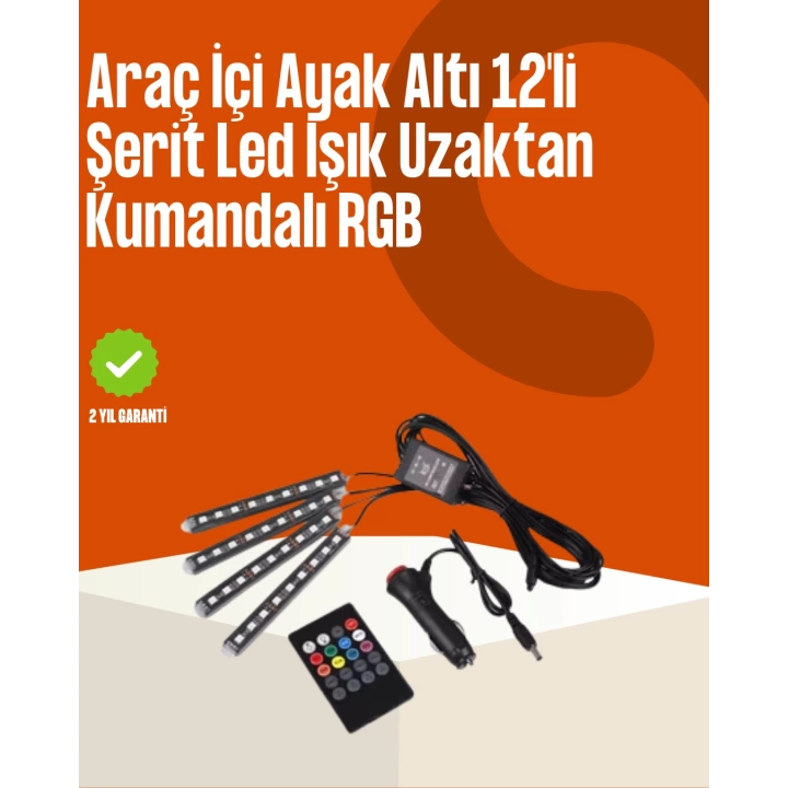 Kumandalı Araç LED Şerit Işıklar