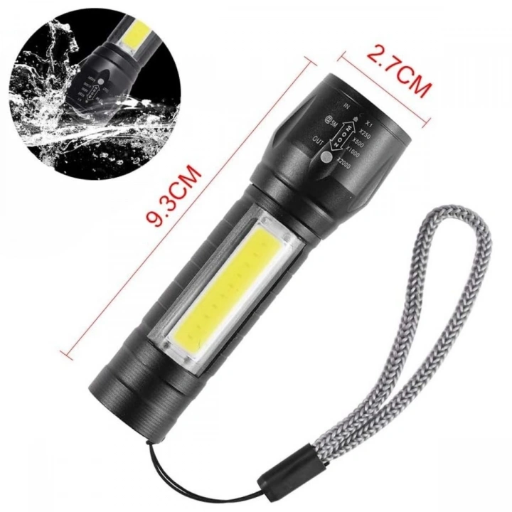 Kutulu Mini El Feneri – Taşınabilir LED Kamp ve Acil Durum El ası Plastik Gövde