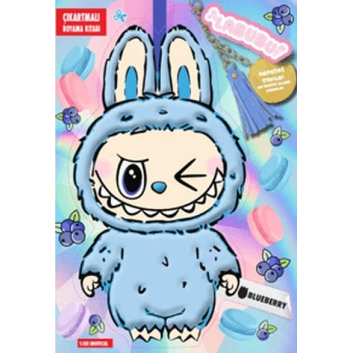 Labubu Blueberry Çılgın Koleksiyon - Çıkartmalı Boyama Kitabı