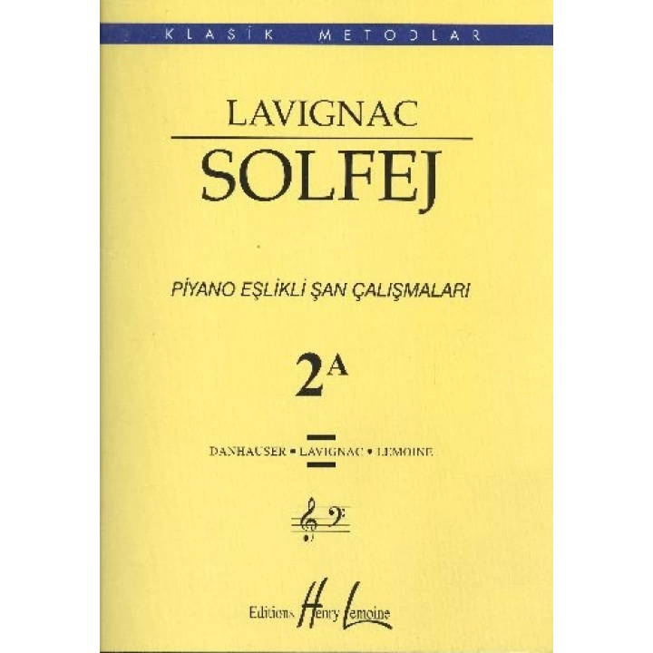 Lavignac Solfej Piyano Eşlikli Şan Çalışmaları 2A