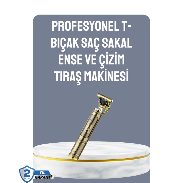 LCD Ekranlı Şarjlı Tıraş Makinesi Erkek Saç Sakal Kesme