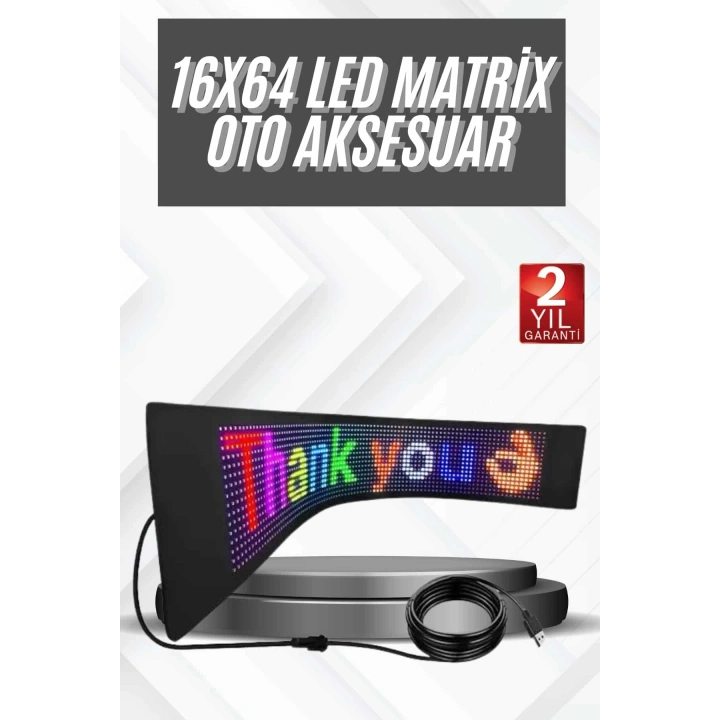 Led Panel 16*64 Led Uzaktan Kumandalı Telefon Kontrollü LED Ekran