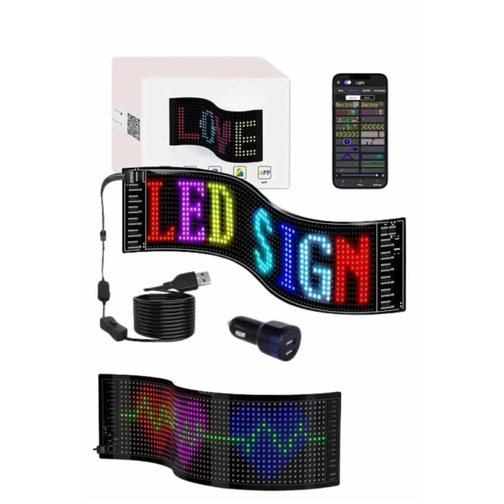 Led Panel 16*64 Led Uzaktan Kumandalı Telefon Kontrollü LED Ekran