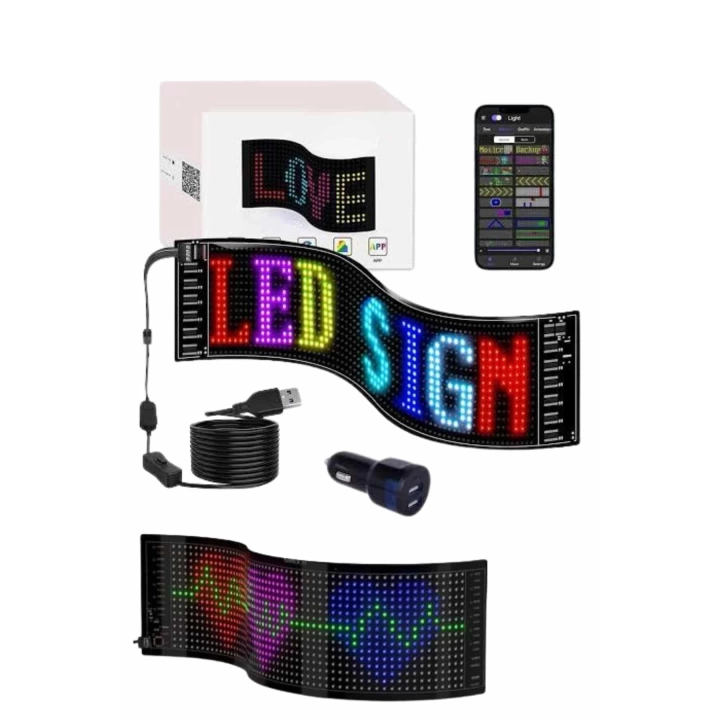 Led Panel 16*64 Led Uzaktan Kumandalı Telefon Kontrollü LED Ekran