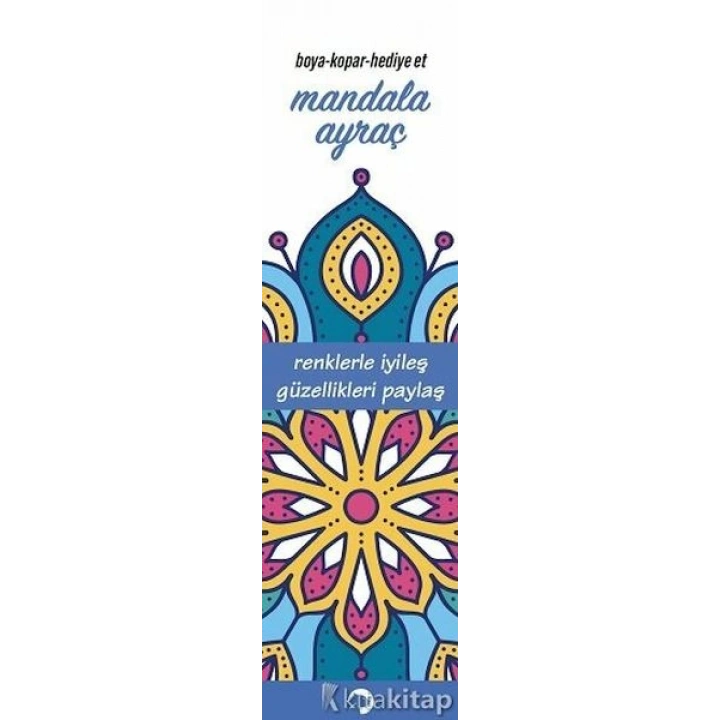 Mandala Ayraç Mavi