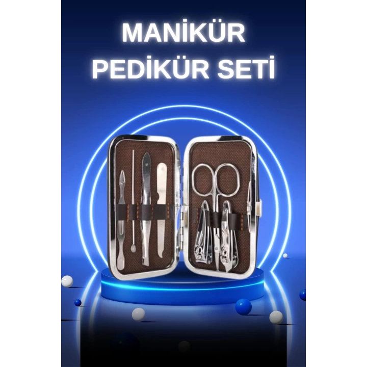 Manikür Pedikür Seti 7 Parça Tırnak Mantarı Tırnak Batığı Temizleme Taşınabilir