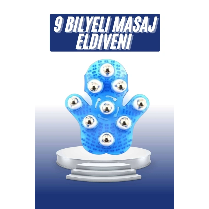 Masaj Aleti El Şeklinde Omuz Bacak Bilyeli Masaj Eldiveni El Şekilli