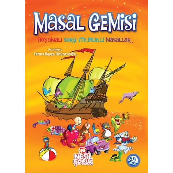 Masal Gemisi Boyamalı Soru Etkinlikli Masallar