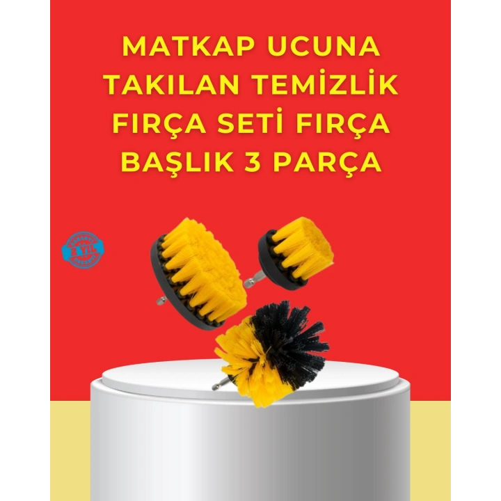 Matkap Ucu Temizlik Aparatı 3’lü Fırça Seti