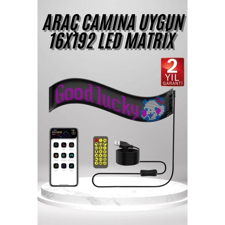 Matrix Led 16x192 Dijital Ekran Kumandalı LED Ekran Yazı