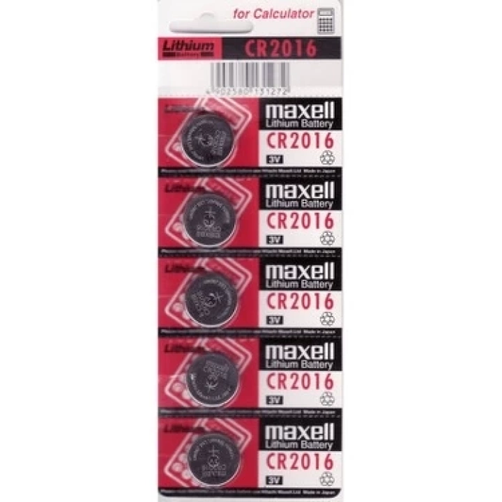 Maxell Cr2016 3v Lityum Düğme Pil 5li Paket