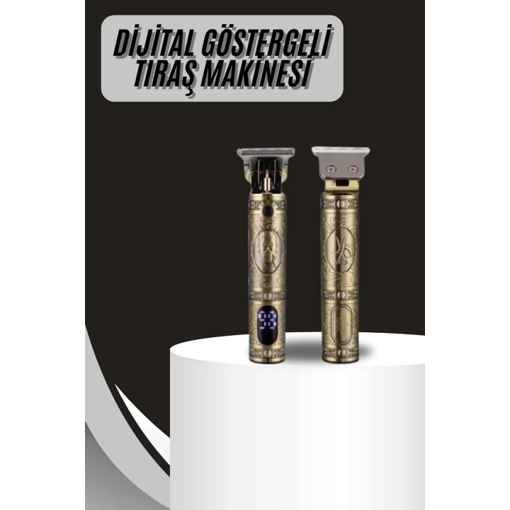 Metal Gövdeli Saç Sakal Çizim Kesme Tıraş Makinesi Kısaltma Makinesi