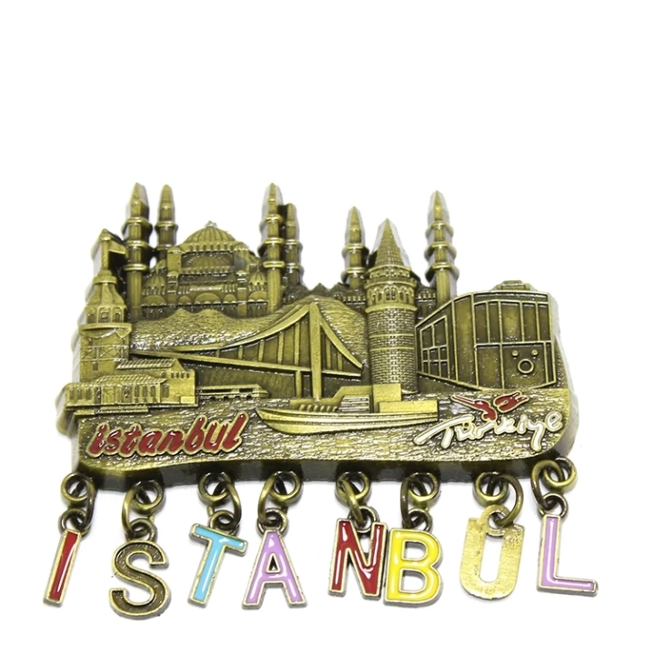 Metal İstanbul Temalı Yöresel Magnet 2alk86