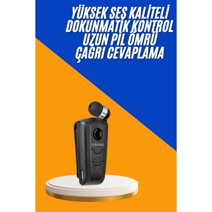 Mikrofonlu Makaralı Bluetooth Kulakiçi Kulaklık Android ve İOS Uyumlu