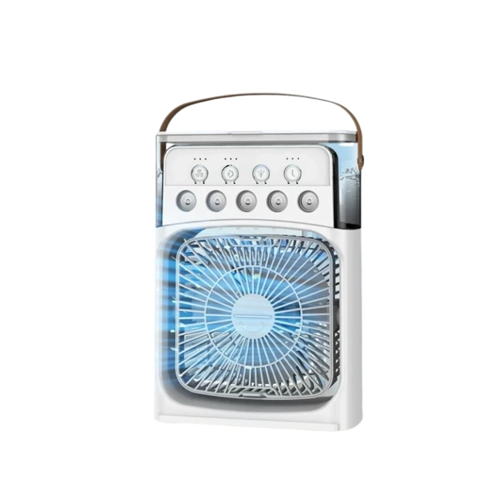 Mini Klima Fan | USBli, 7 Renk Gece Işığı, 3ü 1 Arada Fonksiyon