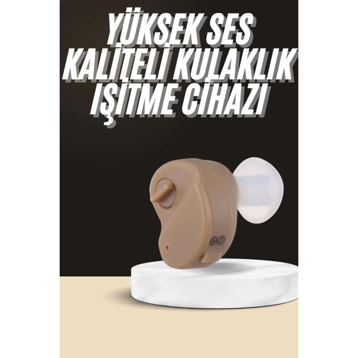 Mini Kulak İçi İşitme Cihazı Tekli Pilli Uzun Ömürlü Ses Kaliteli