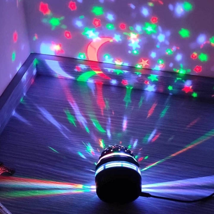Mini Yıldızlı Projektör Gece Lambası