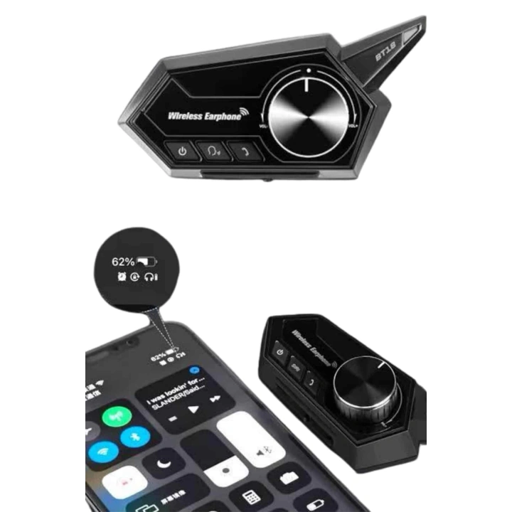 Motosiklet Kask Bluetooth Kablosuz Kulaklık 5.0 Bluetooh Yüksek Ses Kaliteli