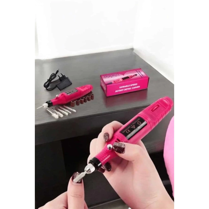 Nasır Temizleyici Manikür Pedikür Seti Elektrikli USB Girişli