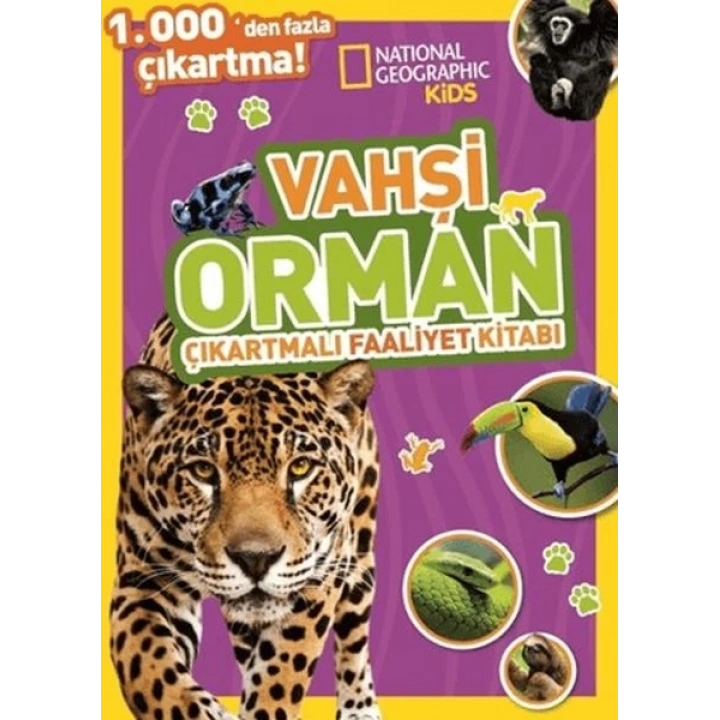National Geographic Kids Vahşi Orman Çıkartmalı Faaliyet Kitabı