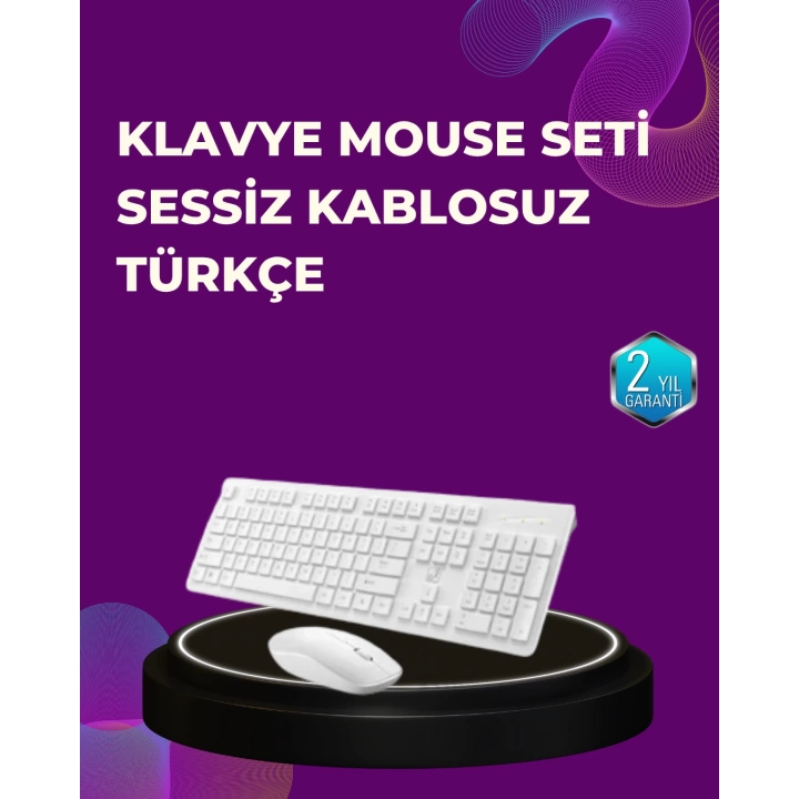Ofis ve Ev Kullanımı İçin Kablosuz Klavye Fare Seti - Ergonomik ve Pratik