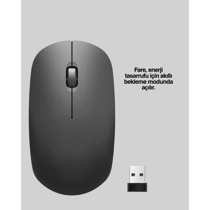 Optik Sensörlü Sessiz Fare – Geniş Uyumluluk ve Ergonomik Yapı