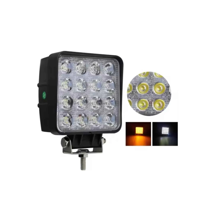 Oto Lamba 10 Led Işık Ayarlanabilir Yüksek Aydınlatmalı Beyaz Far