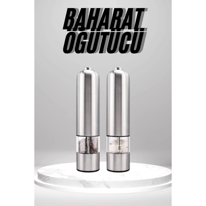Otomatik Tuz ve Karabiber Öğütücü Baharat Öğütücü Tuz Karabiber Değirmeni