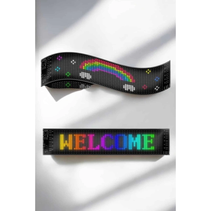 Otomobil Uyumlu Led Matrix Dijital Ekran Bluetooth Bağlantılı 16X24