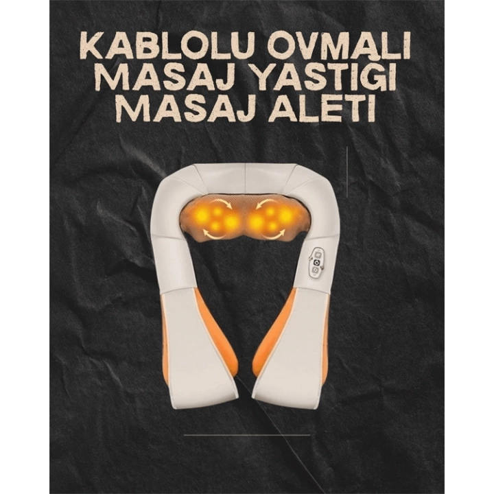 Ovmalı Isıtmalı Elektrikli Masaj Aleti – Boyun, Sırt, Bel, Omuz ve Bacak İçin Profesyonel Masaj Aleti