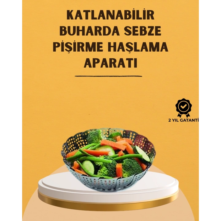 Paslanmaz Çelik Buharda Pişirme Sepeti – Temizlemesi Kolay, Dayanıklı Tasarım