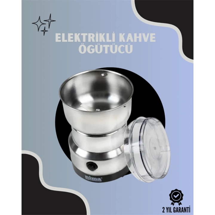 Paslanmaz Çelik Kahve Değirmeni | Düşük Gürültü, Yüksek Devir, Fındık ve Tahıl İçin Uygun