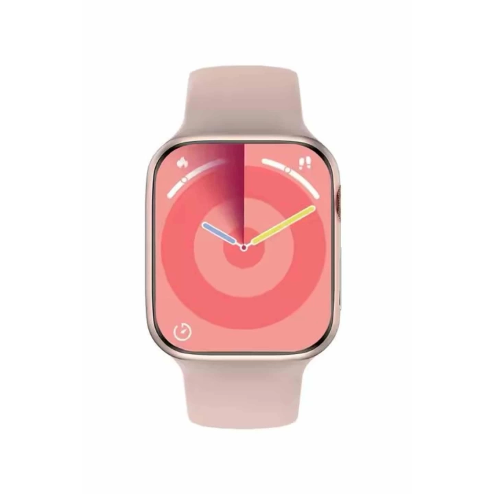 Pembe Akıllı Saat 49mm iOS & Android Uyumlu Arama Özellikli