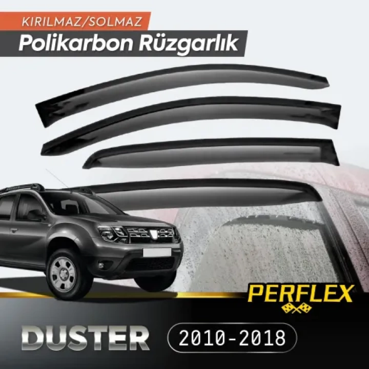 Perflex Cam Rüzgarlığı V2 Düz Dacia Duster (2010-2018)