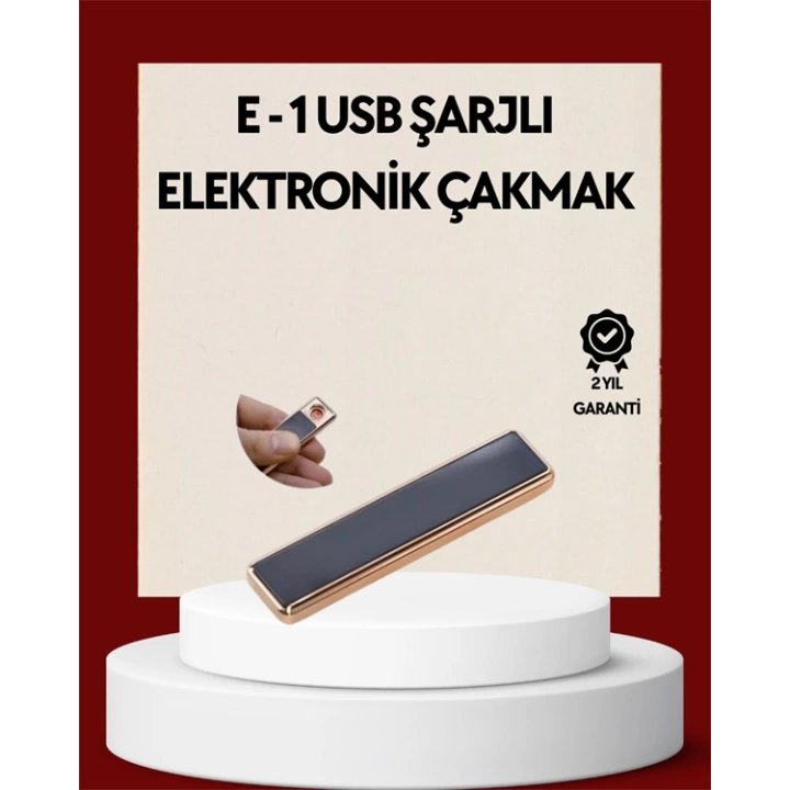 Plazma Ark Teknolojili Elektrikli Çakmak – Dokunmatik, LED Göstergeli, Şarj Edilebilir