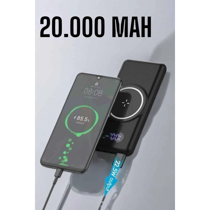 Powerbank Taşınabilir 10.000 Mah Hızlı Şarj Dijital Göstergeli