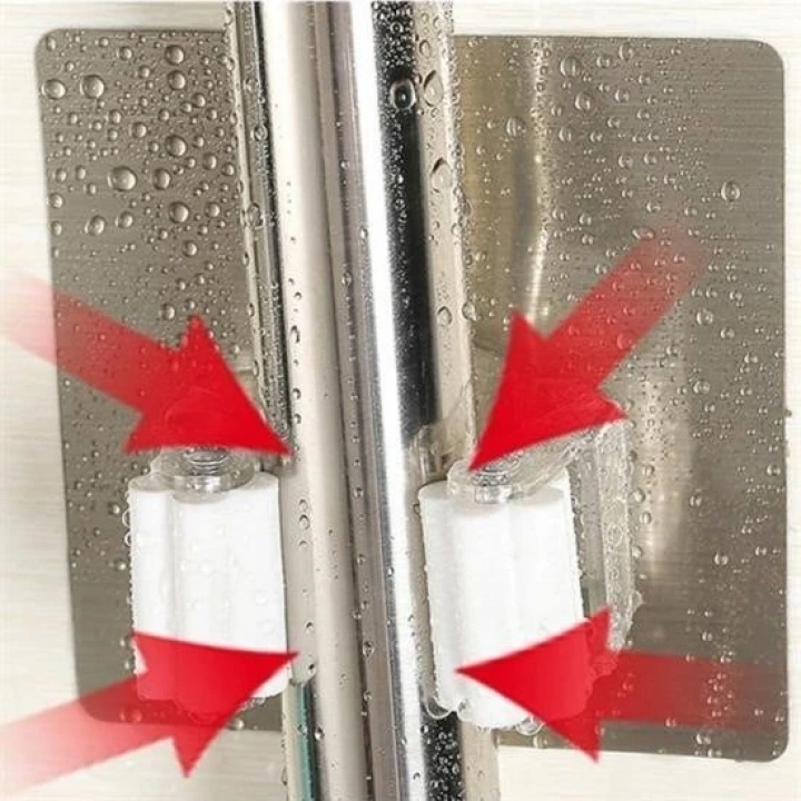 Pratik Organizer 4lü Yapışkanlı Fırça Paspas Mop Fırça Sabitleyici Ergonomik Alet Aparatı