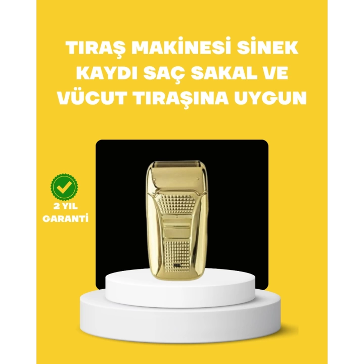 Profesyonel Kuru Kullanım Sakal Tıraş Makinesi Çift Başlıklı