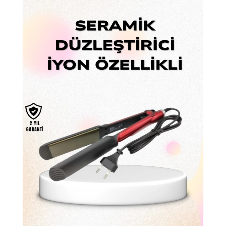 Profesyonel Saç Düzleştirici – 360° Döner Kablo ve Kompakt Tasarım