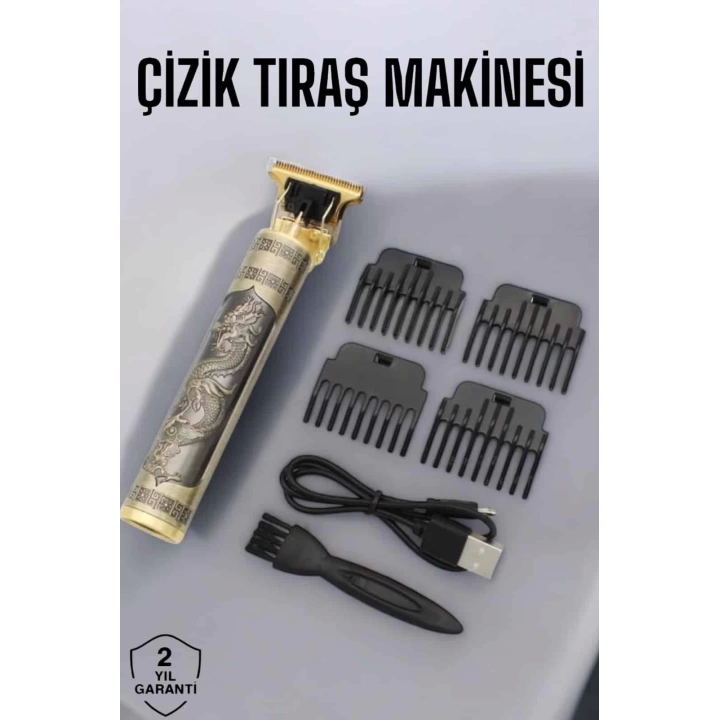 Profesyonel Şarjlı Saç ve Sakal Şekillendirici Çizik Tıraş Makinesi
