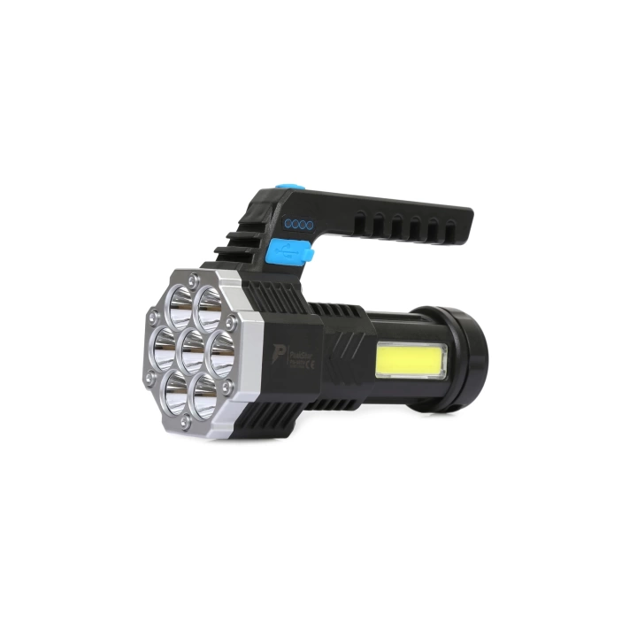 Ps-3879 Usb Şarj Göstergeli Şarj Edilebilir 7*xpe +cob Led El Feneri