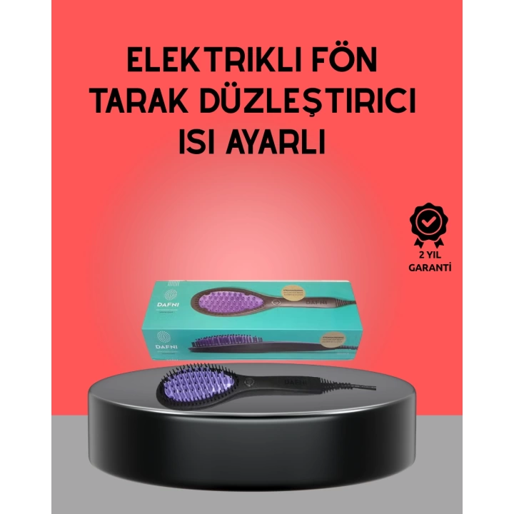 PTC Seramik Teknolojili Saç Düzleştirici Tarak Tüm Saç Tipleri İçin Uygun
