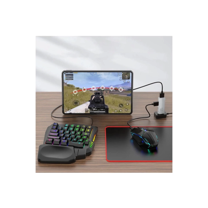 Pubg Mobil Oyun Kiti 5in1 Bt5.3 Klavye Mouse Dönüştürücü Seti Pugb Seti