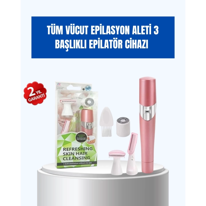 Pürüzsüz Cilt İçin Çok Fonksiyonlu Epilasyon Aleti