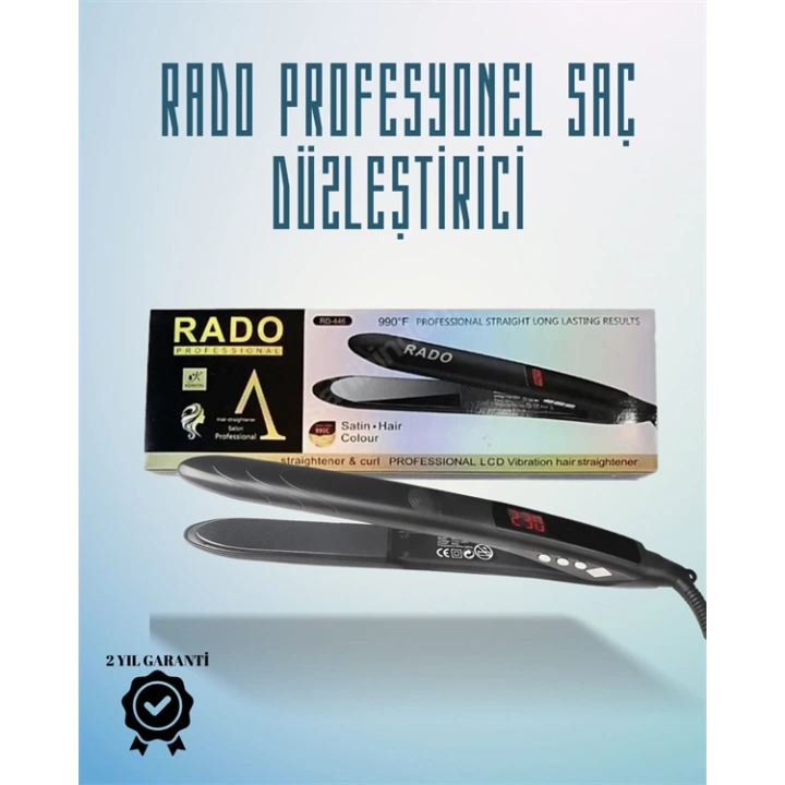Rado RD-446 Seyahat Dostu Saç Düzleştirici – Güvenlik Kilidi ve Taşınabilir Tasarım