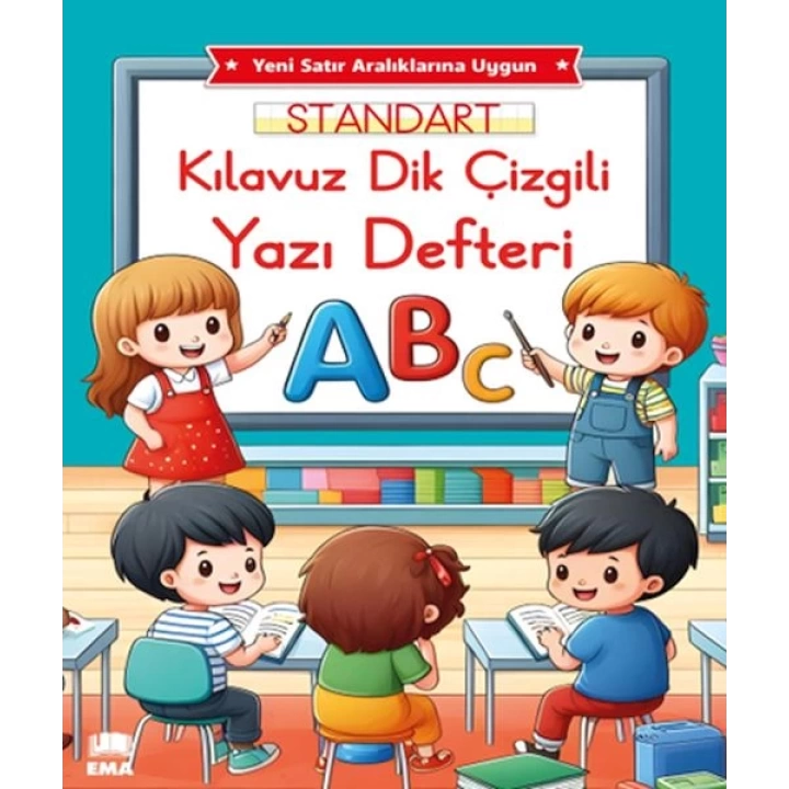 Renkli Standart Kare Çizgili Yazı Defteri A4 Ebat