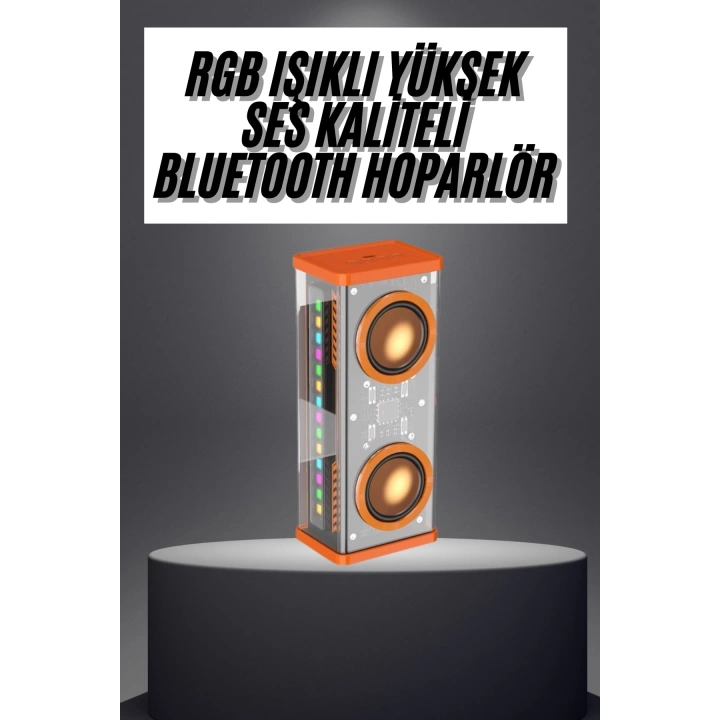 Rgb Işıklı Hoparlör Taşınabilir Hoparlör Kablosuz Bluetooth 5.0 Bağlantı